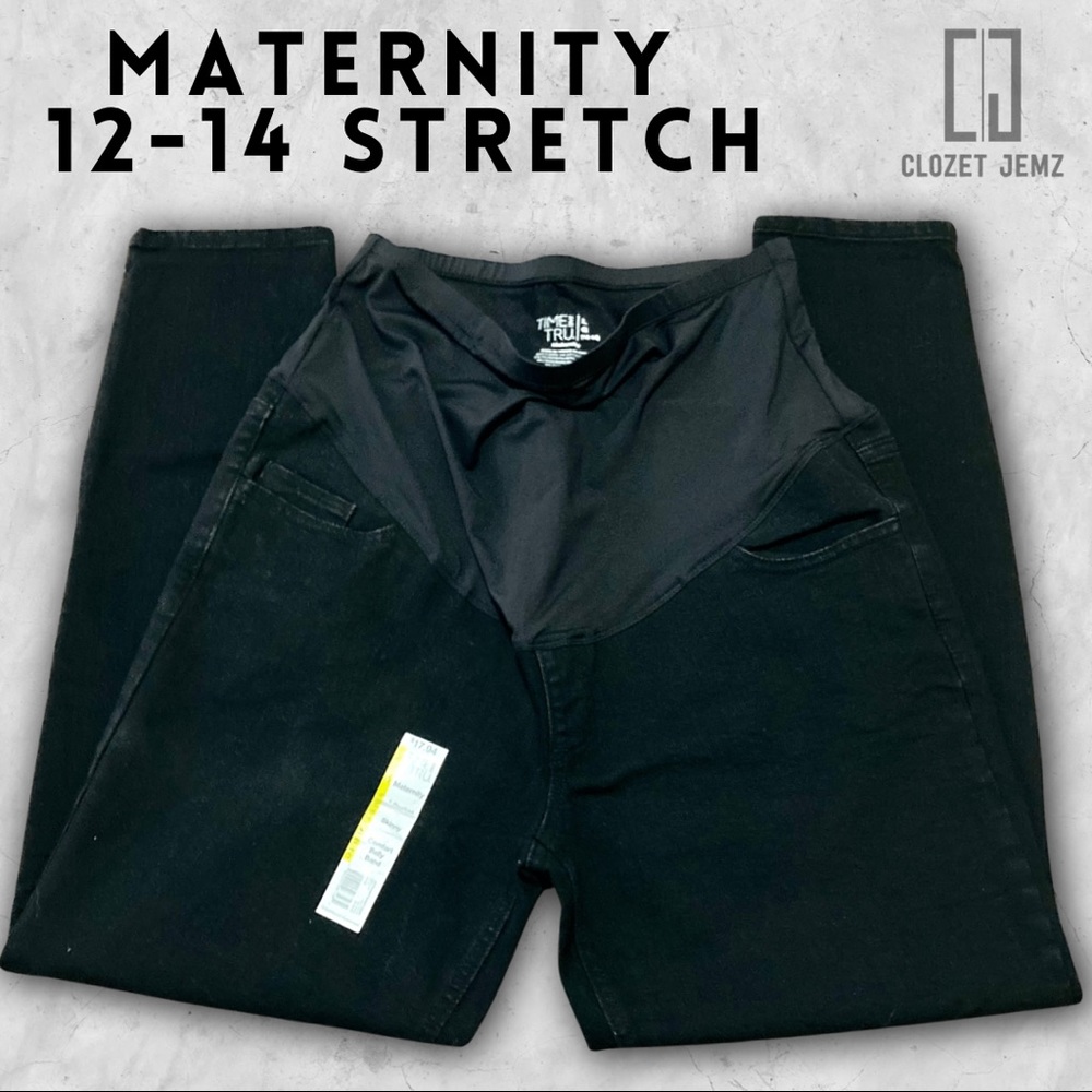 Maternity Pants (Size L / 12-14) Time and Tru Stretch Skinny Jeans - NWT